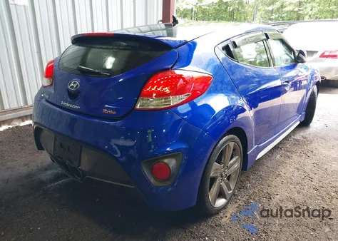 2013 Hyundai Veloster Turbo W/Black z USA, uszkodzony, nr VIN KMHTC6AE2DU106462